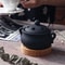 Electric Incense Burner Ceramic Elegant Black Essential Oil Lamp Timed Household Diffuser For Home 0