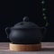 Electric Incense Burner Ceramic Elegant Black Essential Oil Lamp Timed Household Diffuser For Home 1