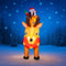 Christmas Decorations LED Lights Outdoor Santa Sleigh Reindeer Inflatable Model Holiday Decor For H 1