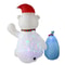 Christmas Inflatable Polar Bear Gift Bags Penguin Outdoor Decoration With LED Rotating Lights Court 2