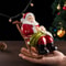 Santa Claus Leisure Lounge Chair Figurines Home Decor Christmas Resin Crafts 1
