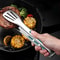 NonSlip Stainless Steel Food Tongs Meat Serving Clip Salad Bread Clamp Barbecue Grill Buffet Cookin 3