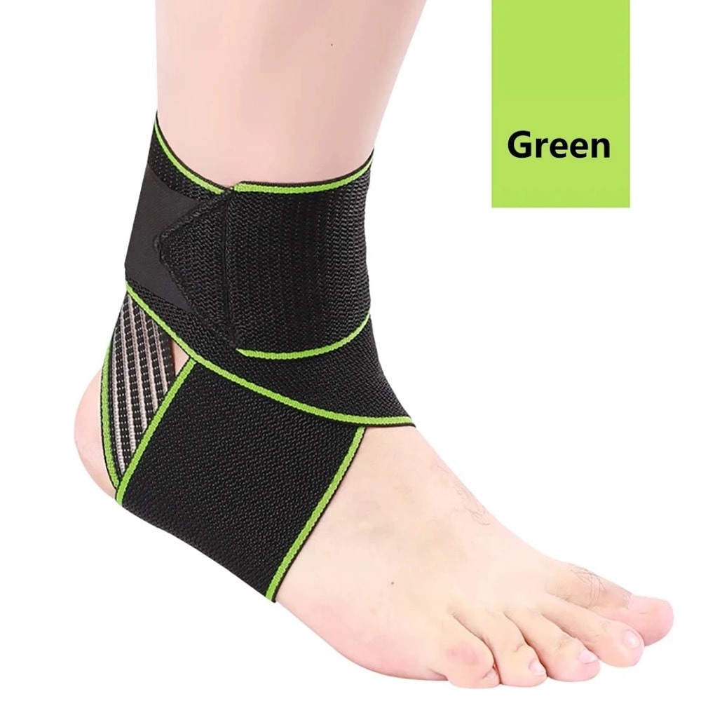 Sports Strain Wraps Bandages Weave, Professional Elastic Ankle Support Brace, Ankle Protector for Fitness Running