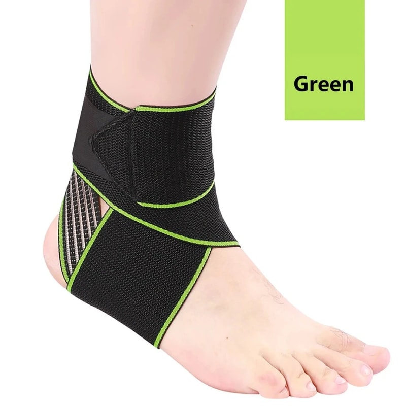 Sports Strain Wraps Bandages Weave, Professional Elastic Ankle Support Brace, Ankle Protector for Fitness Running