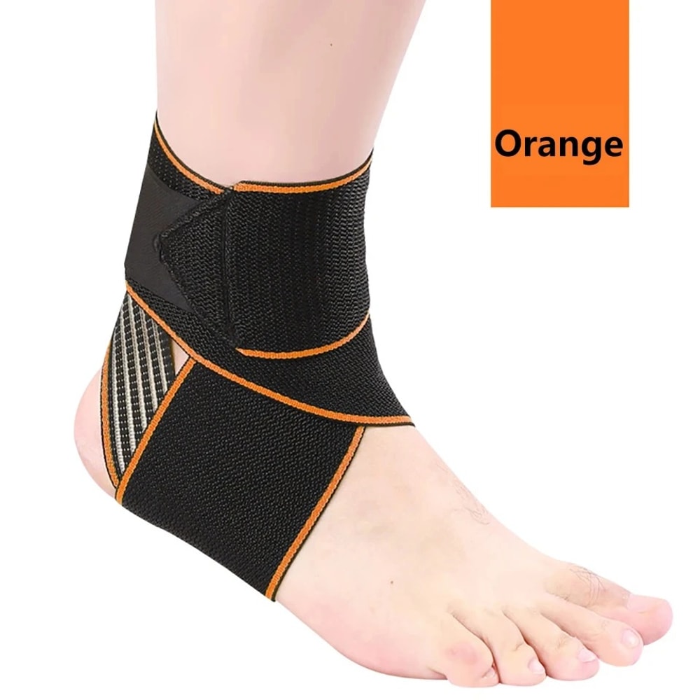Sports Strain Wraps Bandages Weave, Professional Elastic Ankle Support Brace, Ankle Protector for Fitness Running