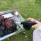 Picnic Camping Accessorie, Portable Barbecue Fan, Hand Cranked Air Blower BBQ Tool, Fire Bellow, Outdoor BBQ Accessories