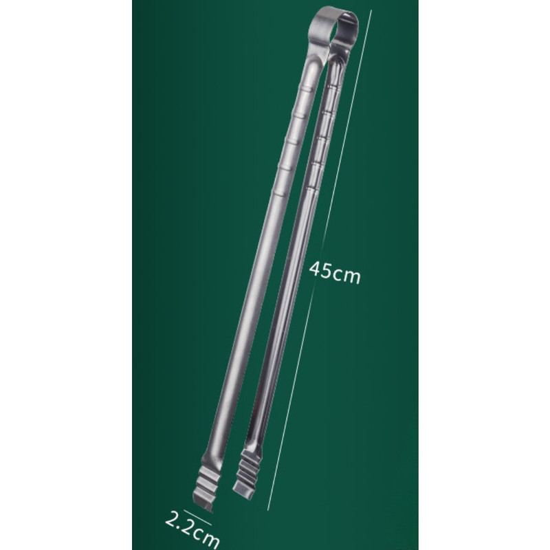 Extra Long Grilling Tongs, BBQ Tongs Food Clip, Charcoal Fire Barbecue Tool, Cooking Grill Tongs for Kitchen and Outdoor