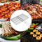 Barbecue Grilling Basket BBQ Net Steak Meat Fish Net Vegetable Silver Iron Mesh Clamp 3