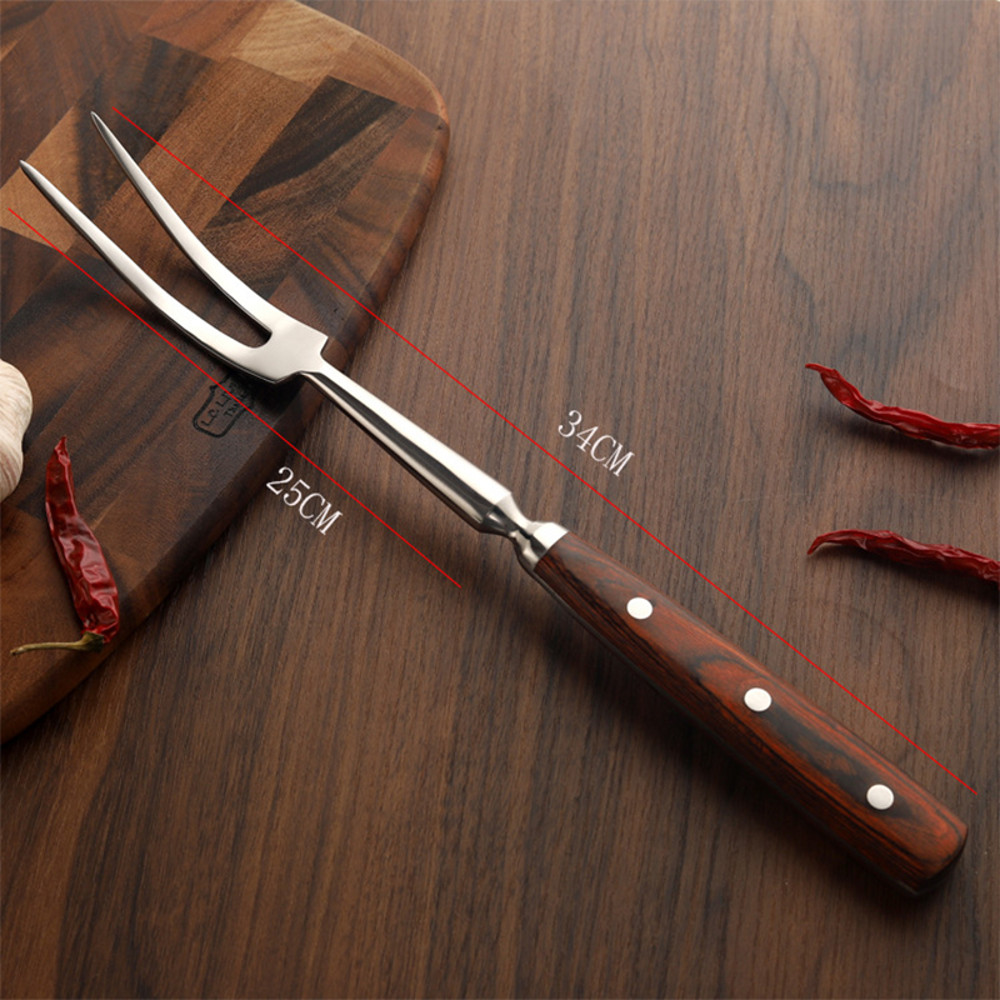 Barbecue Fork, Portable Outdoor BBQ, Stainless Steel Grill Tools, Beef Cooking Accessories