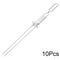 Double Needle Stainless Steel Barbecue Skewer Reusable BBQ Skewers Double Ended BBQ Fork Semi Autom 6