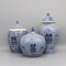 Ceramic Jar Blue And White Ceramics Home Decoration Vase Canister Pot 0