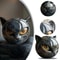 Decorative Black Cat Stone Figurine Resin Cat Head Keepsake Gift Marble Texture Cat Decor For Offic 4