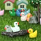 50 Mini Ducks Glow In Dark Luminou Fairy Garden Accessories Micro Landscape Night Glowing Figurines 4