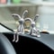 Cartoon Rabbit Ornaments LongEared Sticky Statue Living Room Bedroom Car Desktop Decoration 1