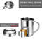 Stainless Steel Cup Portable Water Cup Reusable Easy To Clean With Handle Suitable For Office Outdo 2