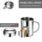 Stainless Steel Cup Portable Water Cup Reusable Easy To Clean With Handle Suitable For Office Outdo 2
