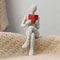 Reading Paper Pulp Woman Thinker Statue Creative Desk Decoration Modern Home Office Bookshelf Acces 2