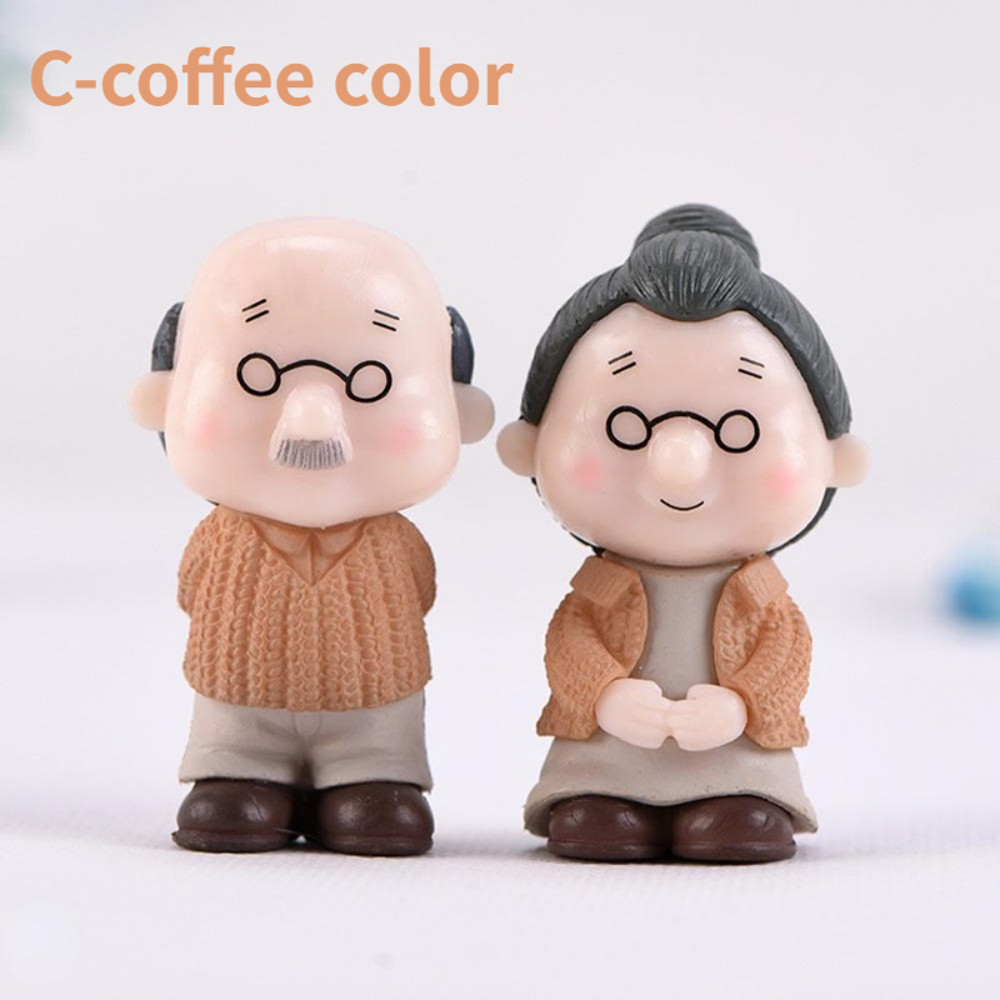 Miniature Home Decoration Fairy Garden Figurines Mini Couple Figures Grandma Grandpa Sweety Lovers 4