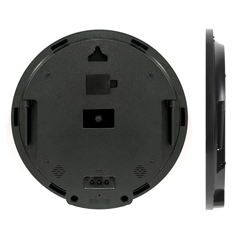 Sea Beach Sun and Airplane Electronic Digital Wall Clock, LED Display Calendar, Temperature, Automatic Dimming