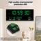 Digital Large Wall Clock LED Display Alarm Temperature Date Calendar Alarm Settings Plug In Electro