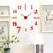 Large Sized Number Wall Clock DIY Home Decoration Living Room Bedroom Study Hotel Decor 0