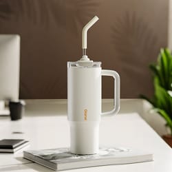 jumbo straw cup, large capacity water cup, insulated cup for home, outdoor, travel