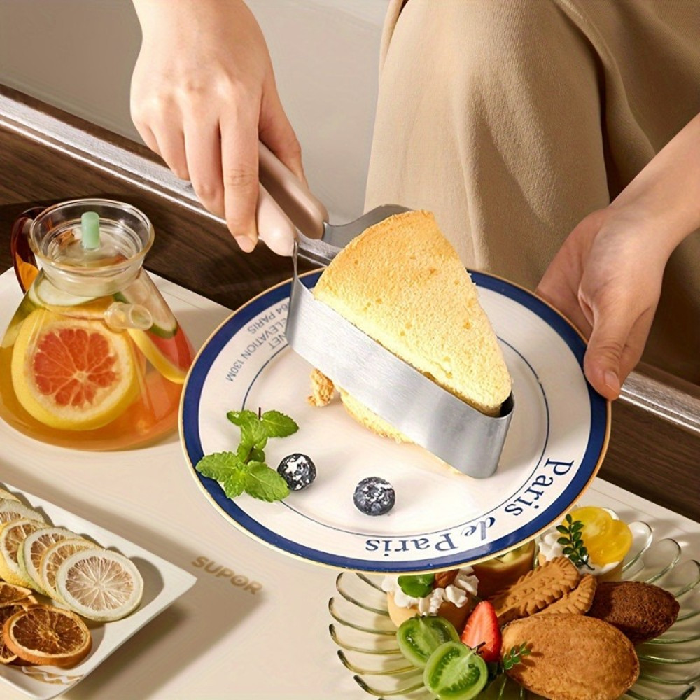 Stainless Steel Cake Cutter AllinOne Slicing Tool Even Cake Portions Brownie Divider Kitchen Baking 2