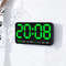 Voice Control Large Digital Wall Clock, Temperature Date Week, DST Snooze Table Clock Dual Alarm Wall-mounted LED Clock