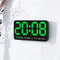 Voice Control Large Digital Wall Clock, Temperature Date Week, DST Snooze Table Clock Dual Alarm Wall-mounted LED Clock
