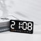 Voice Control Large Digital Wall Clock, Temperature Date Week, DST Snooze Table Clock Dual Alarm Wall-mounted LED Clock