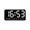 Voice Control Large Digital Wall Clock, Temperature Date Week, DST Snooze Table Clock Dual Alarm Wall-mounted LED Clock