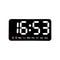 Voice Control Large Digital Wall Clock, Temperature Date Week, DST Snooze Table Clock Dual Alarm Wall-mounted LED Clock