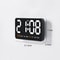 Voice Control Large Digital Wall Clock, Temperature Date Week, DST Snooze Table Clock Dual Alarm Wall-mounted LED Clock