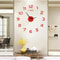 Bedroom Decoration Clock Large 3D Wall Clock Living Room Garden Acrylic Mirror Sticker Art Decor Cl 3