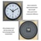 Modern simple wall clock, silent non-ticking wall clock, bedroom study living room bathroom home wall decoration clock