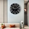 European Style Minimalist Quartz Clock, Metal Modern Luminous Wall Clock, Living Room Decoration Creative