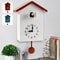 Creative Wall Clock, Home Silent Cuckoo Clock with Bird Tweeting Sound, Living Room Wall Decoration