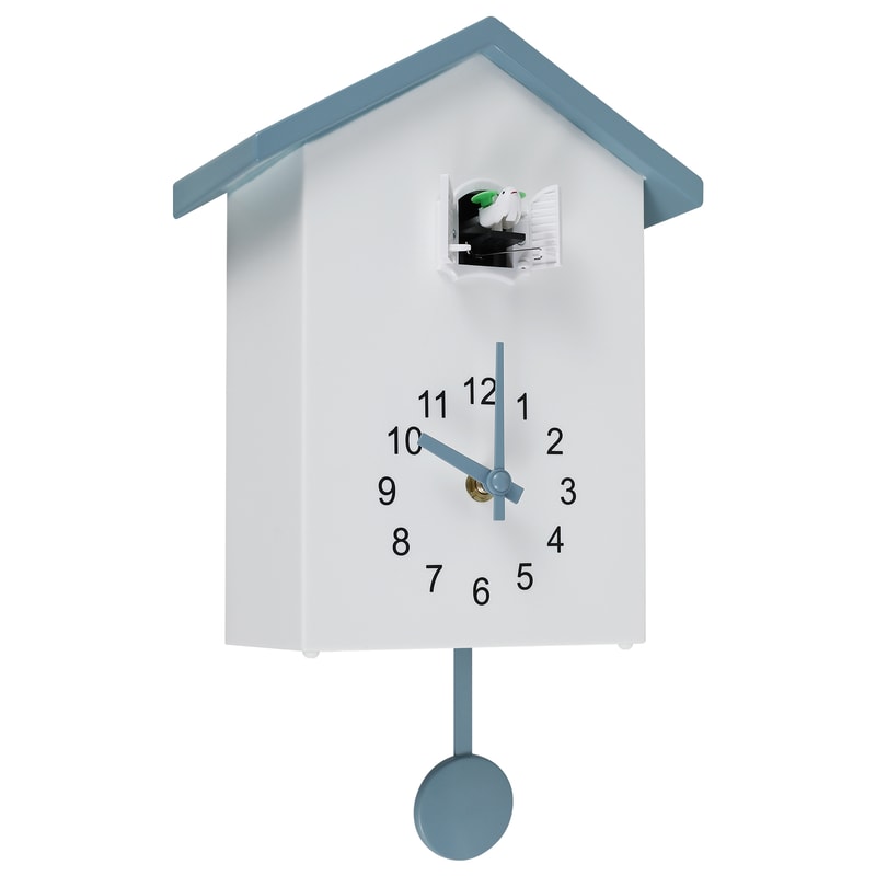 Creative Wall Clock, Home Silent Cuckoo Clock with Bird Tweeting Sound, Living Room Wall Decoration