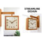 Corner Clock, Double Sided Clock, Decorative Wooden Clock, Silent Battery Powered, Home Living Room