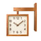Corner Clock, Double Sided Clock, Decorative Wooden Clock, Silent Battery Powered, Home Living Room