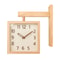 Corner Clock, Double Sided Clock, Decorative Wooden Clock, Silent Battery Powered, Home Living Room