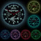 Stratofortress Airplane Neon Sign Pilot Wall Clock Air Force LED Nightlight Strategic Bomber Aviati 4