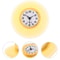 Personality Waterproof Bathroom Suction Cup Clock AntiFog Shower Wall Clock Simple Design Mirror Su 2