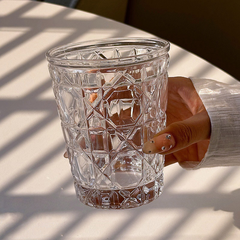 Glass Set For Drinking Household Whiskey Cups Transparent Drinkware Diamond Painting Wine Glass Jui 2