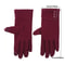 New Female Autumn Winter Warm Gloves, Fleece Lined Thermal Full Finger, Women Cotton Touch Screen Gloves