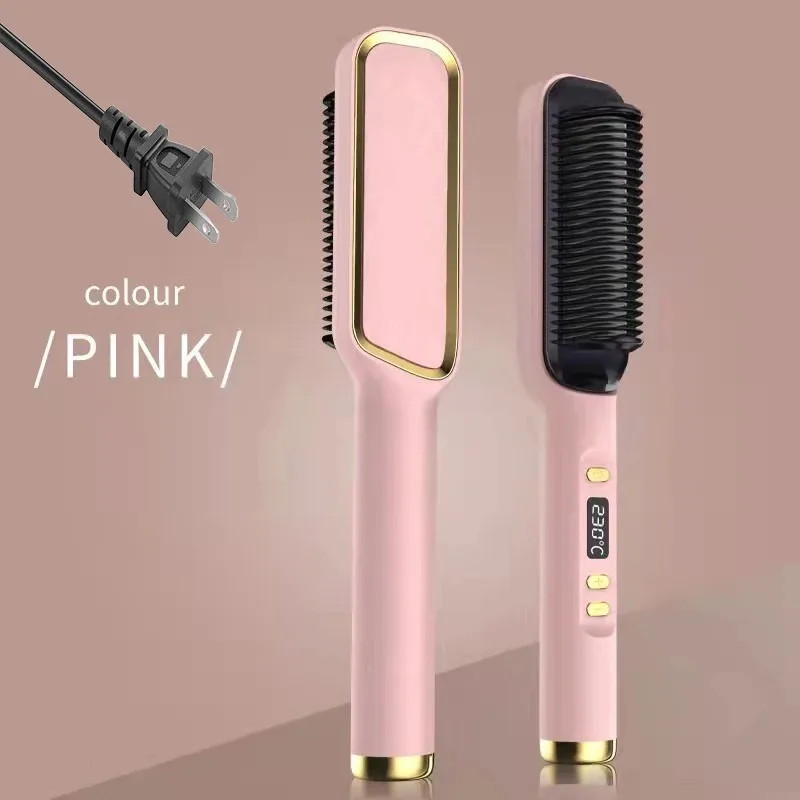 Electric Hot Straight Hair Straightener Comb Multifunctional Negative Ion AntiScalding Styling Tool 4