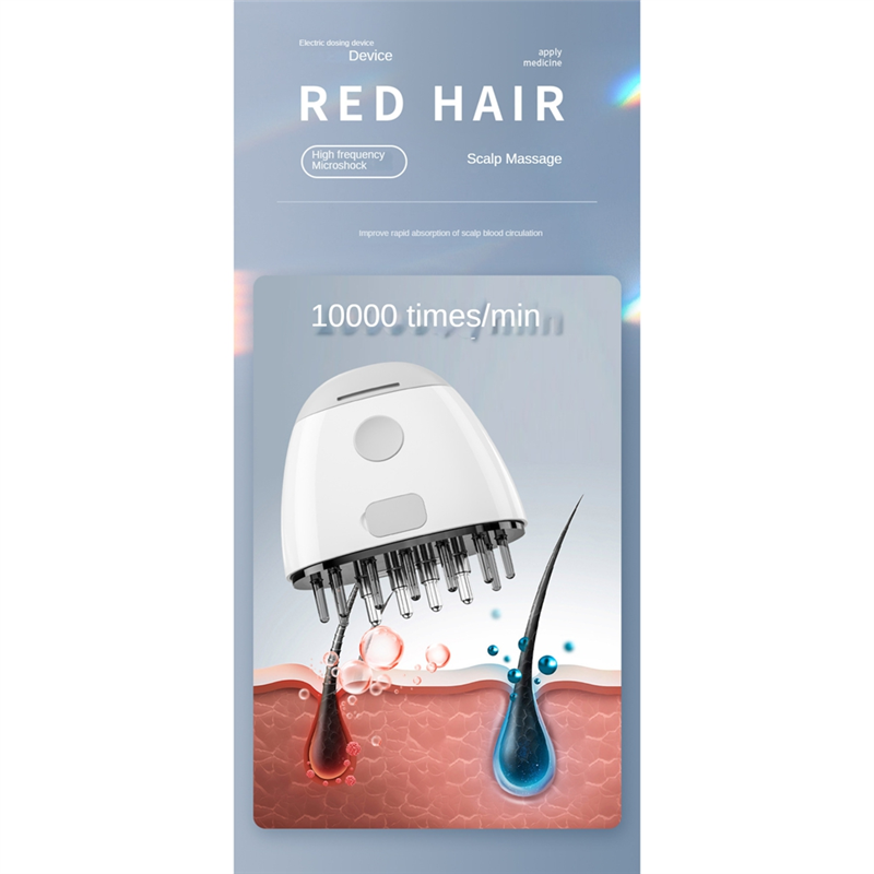 Vibrating Scalp Comb For Hair Growth Applicator Liquid Serum Oil Nourish Mini Scalp Medicine Comb W 0