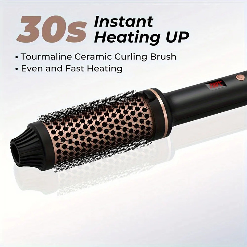 Valentine Gift Electric Hair Brushes, Heated Anti-Scald Thermal Brush, Professional Hair Curler Straightener Hot Comb
