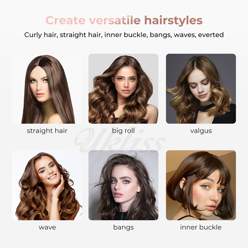 Thermal Brush Ceramic Hair Curler Volumizing Brush Round Heated Curling Iron Brush 4