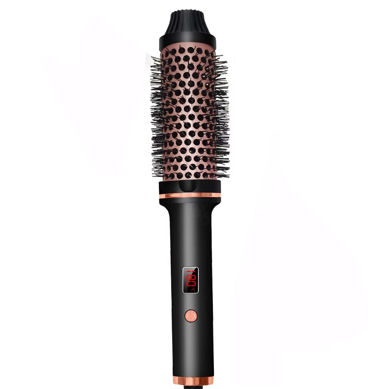 Thermal Brush Ceramic Hair Curler Volumizing Brush Round Heated Curling Iron Brush 7
